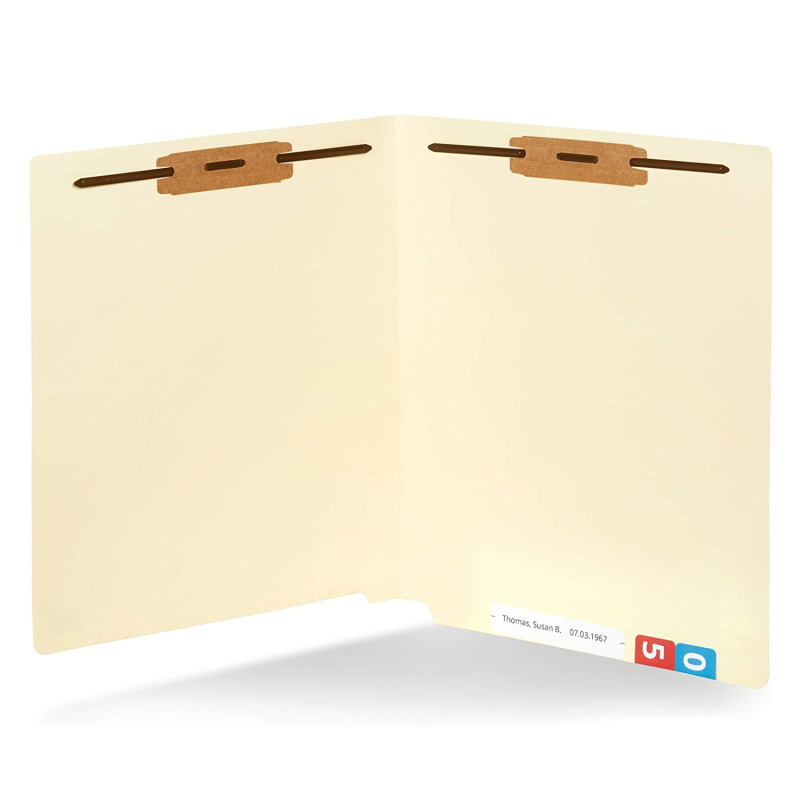 Manila File Folder With Fasteners
