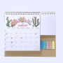 2024 English multi-function coil pocket desk calendar