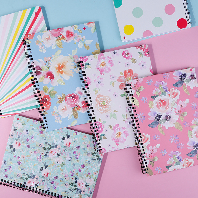  B5 A5 A6 flower spiral notebook
