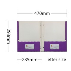 Glossy Laminated 2-Pocket Folders With 3 Prongs file folder