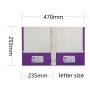 Glossy Laminated 2-Pocket Folders With 3 Prongs file folder