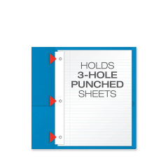 Glossy Laminated 2-Pocket Folders With 3 Prongs file folder