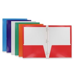 Glossy Laminated 2-Pocket Folders With 3 Prongs file folder