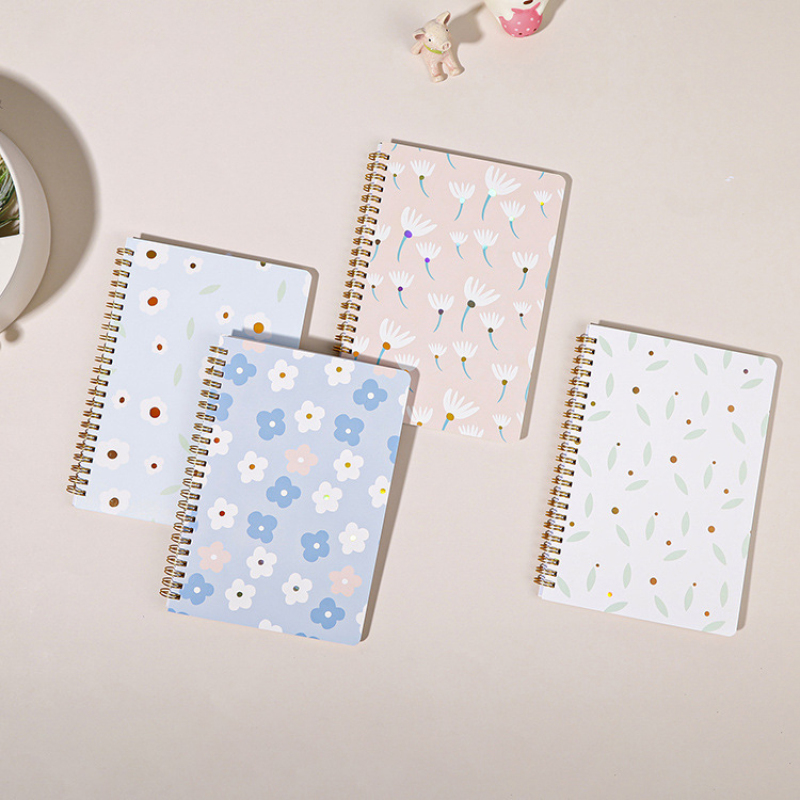 factory B5 A5 A6 A7 floret spiral notebook