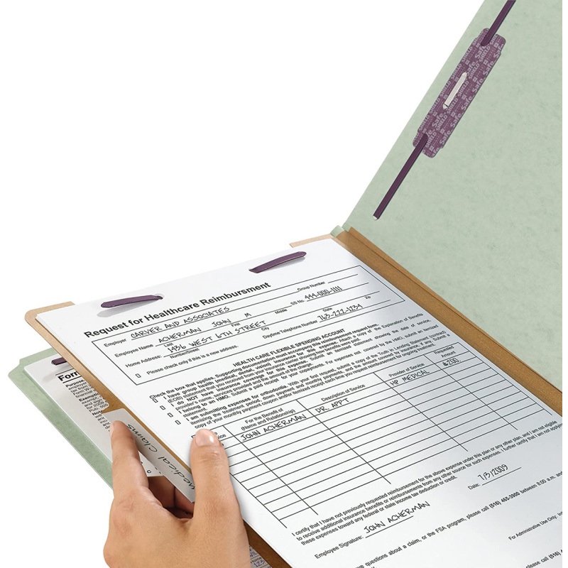 Classification File Folders-One Dividers 