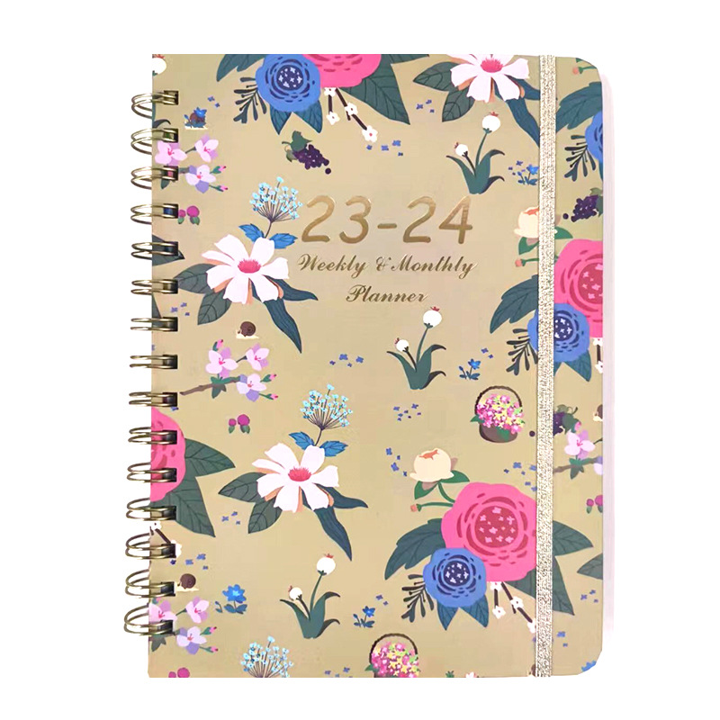 23-24 Creative Floral Design in English A5 week Plan Coil book