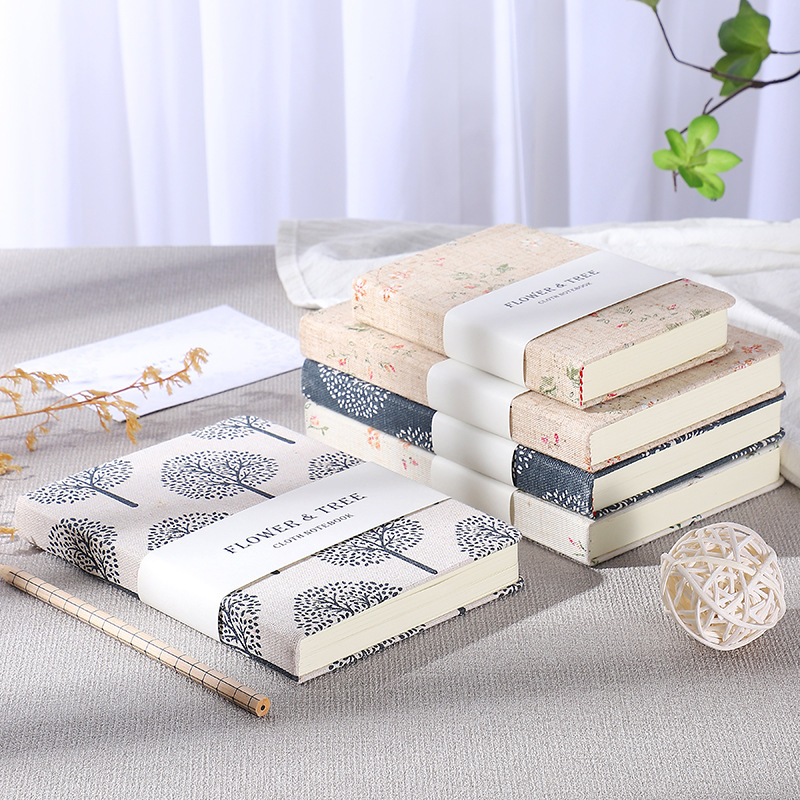A5 B6 A6 Linen printed notebook