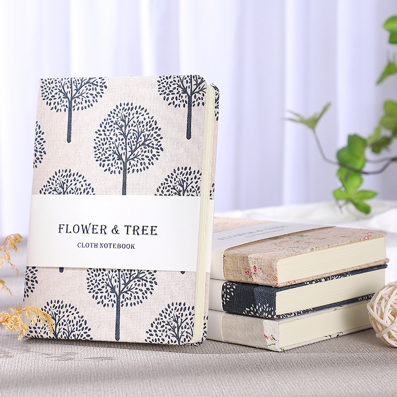 A5 B6 A6 Linen printed notebook