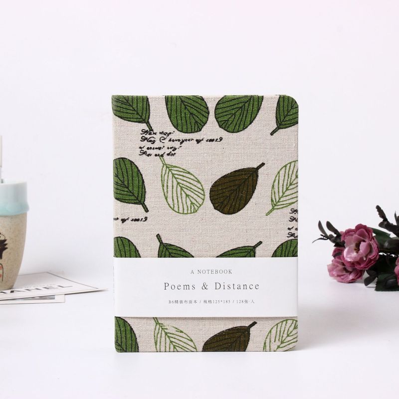 A5 B6 A6 Linen printed notebook