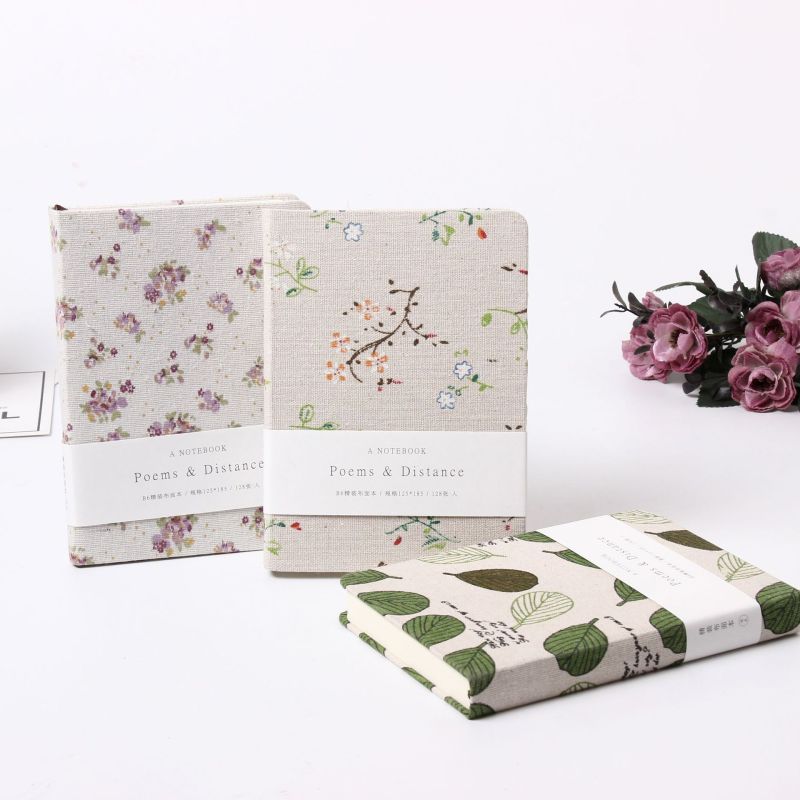 A5 B6 A6 Linen printed notebook