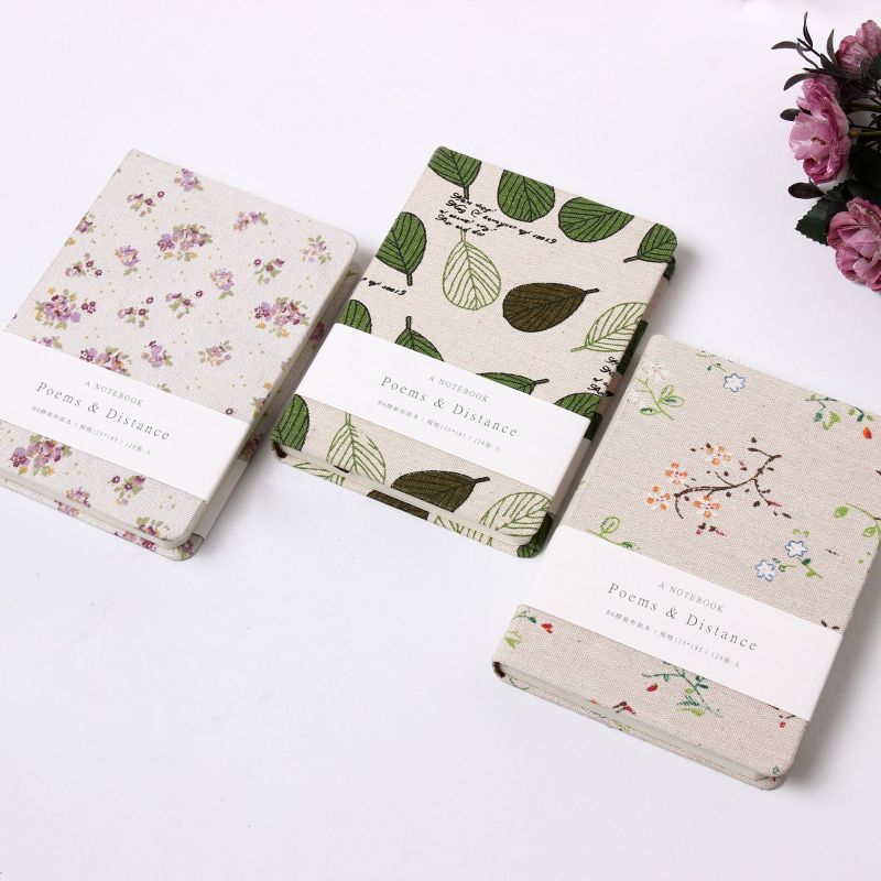 A5 B6 A6 Linen printed notebook