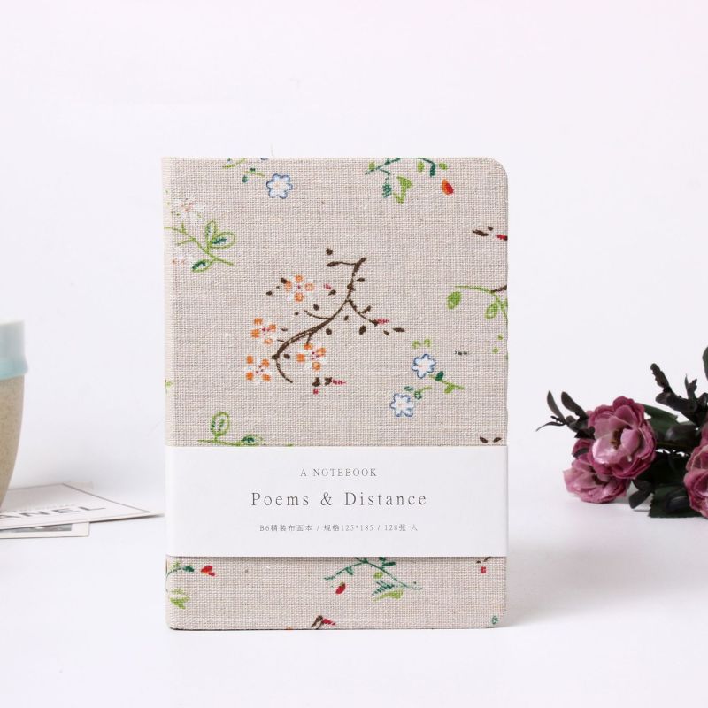 A5 B6 A6 Linen printed notebook
