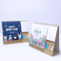 2024 English multi-function coil pocket desk calendar