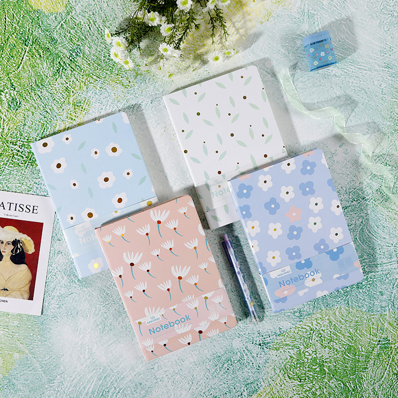 hot sale A5 A6 A7 small floral Hard Cover notebook