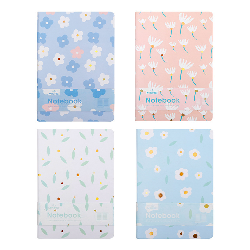 hot sale A5 A6 A7 small floral Hard Cover notebook