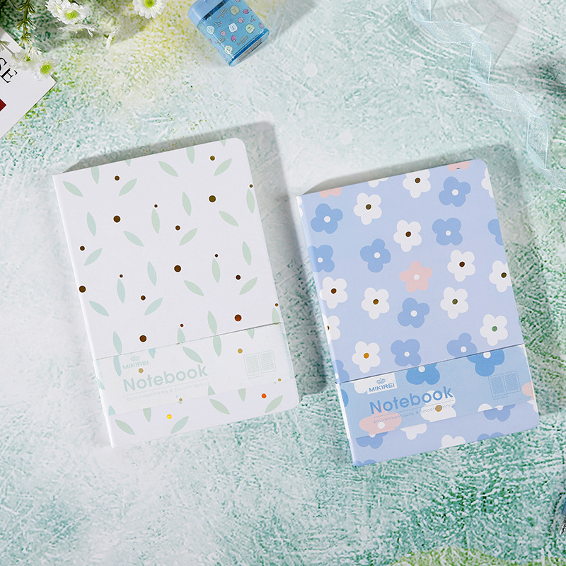 hot sale A5 A6 A7 small floral Hard Cover notebook