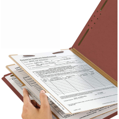 paper Classification File Folders-Two Dividers 