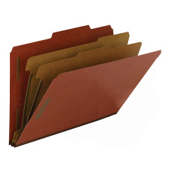 paper Classification File Folders-Two Dividers 