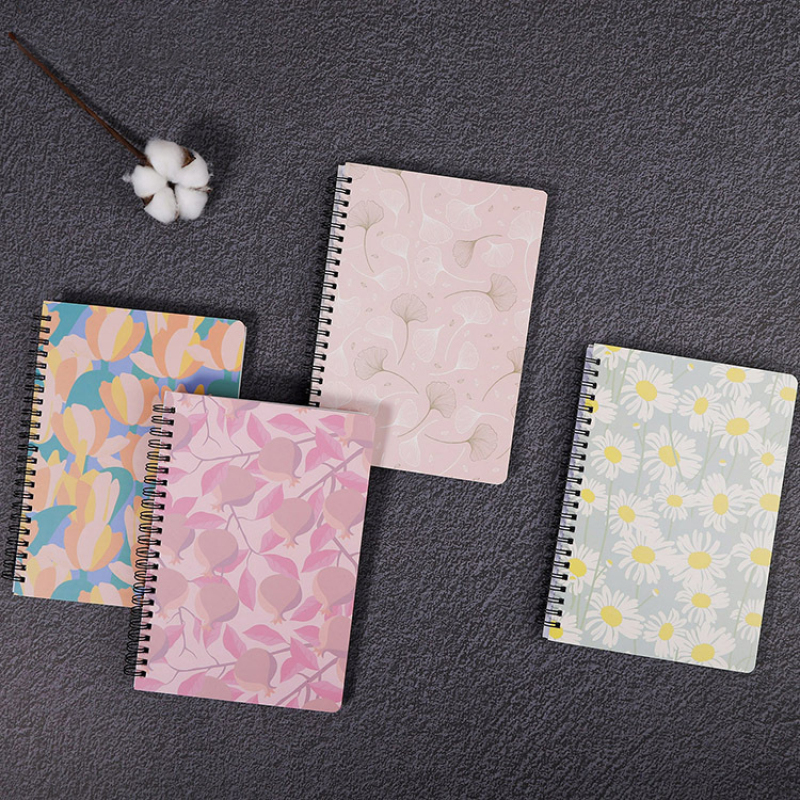 Creative flower spiral notebook