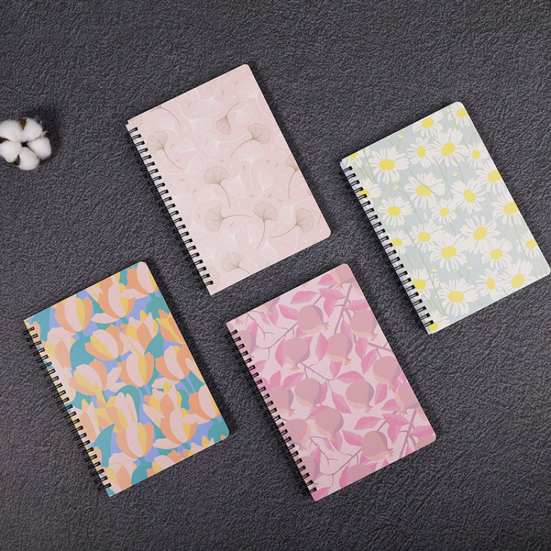 Creative flower spiral notebook