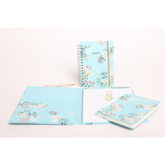 stationery set with 3D golden heat foil embossing  printing