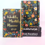 2023 schedule flower cover coil notebook calendar spiral week planner