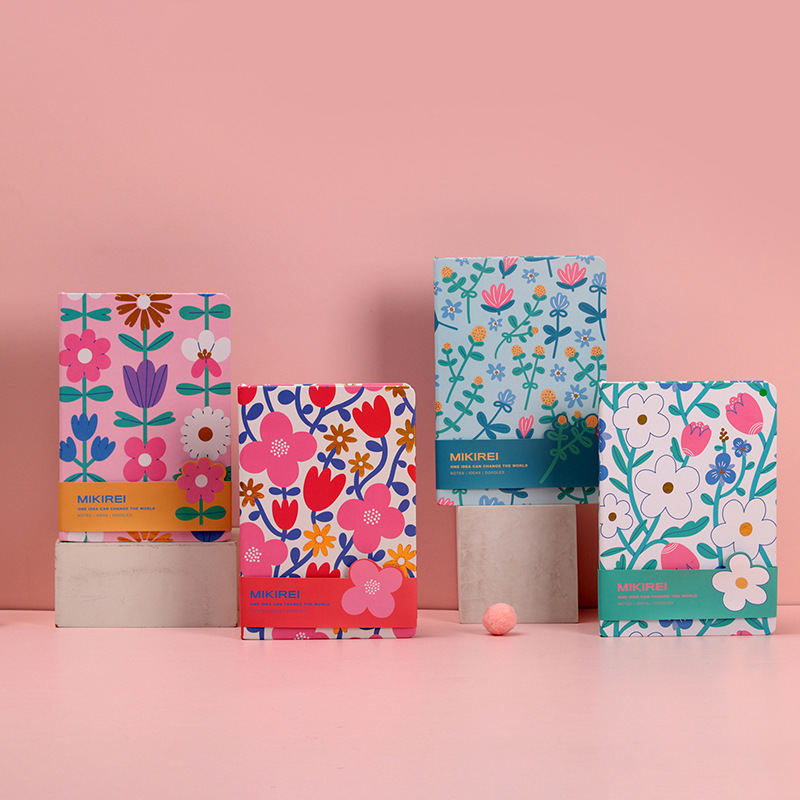  A5 A6 A7 Lovely flower Hard Cover notebook