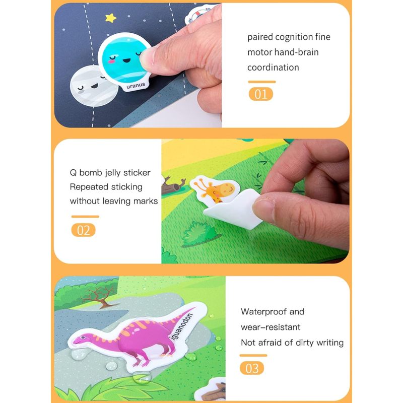 Jelly sticker books thick sticker