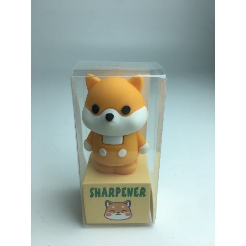 cartoon pencil sharpener with box