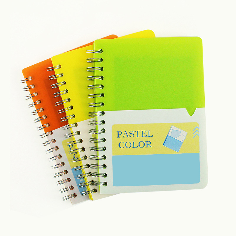 Sprial notebook with pen pocket