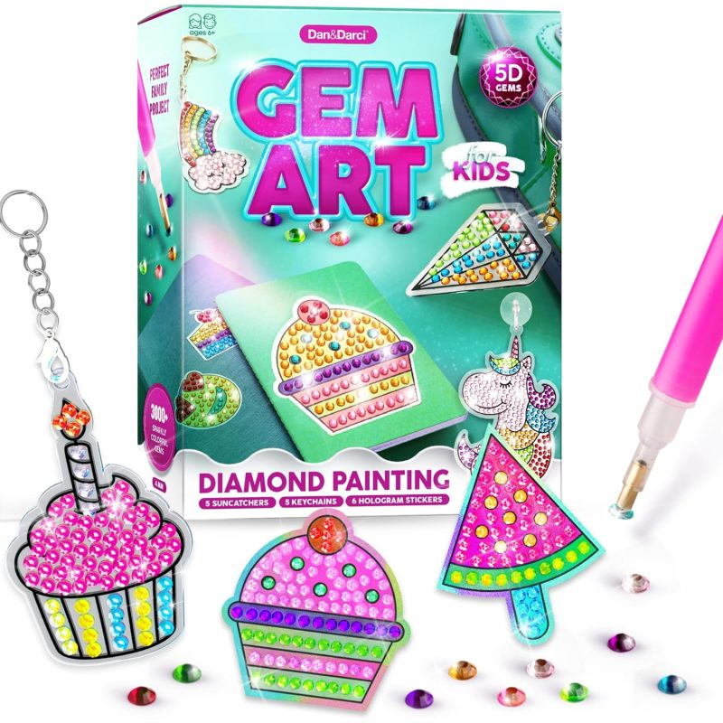 Gem Painting Arts & Crafts Kits for Ages 6-12