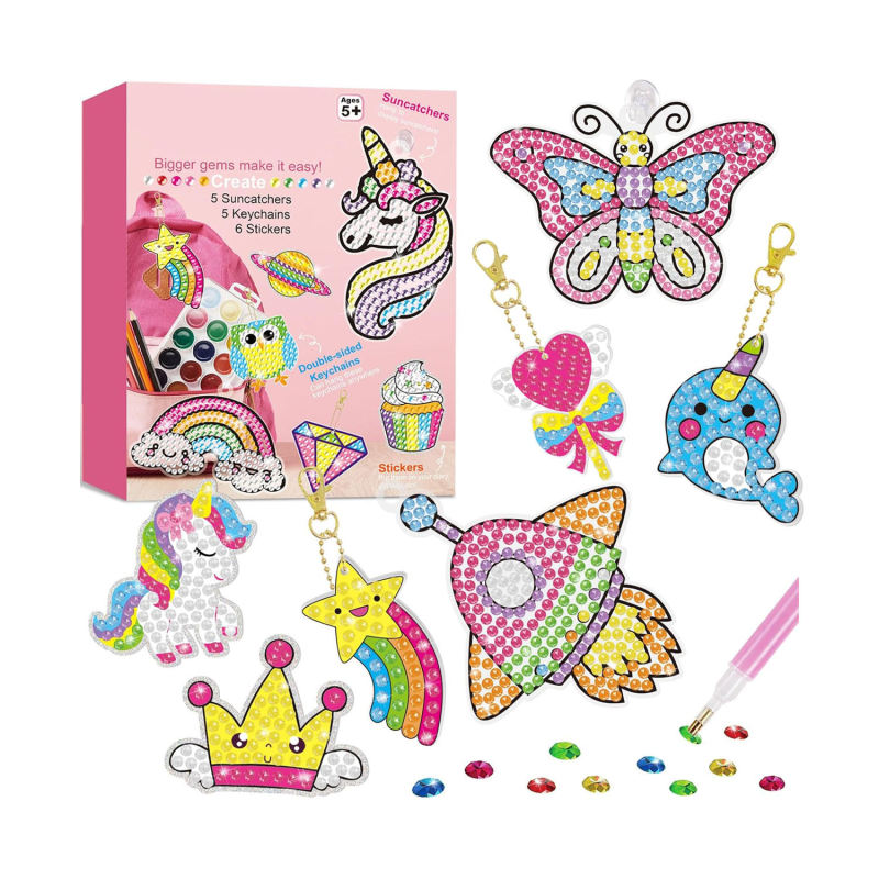 Gem Painting Arts & Crafts Kits for Ages 6-12