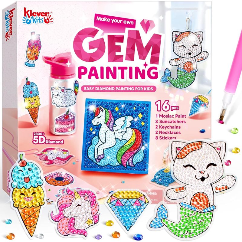 Gem Painting Arts & Crafts Kits for Ages 6-12