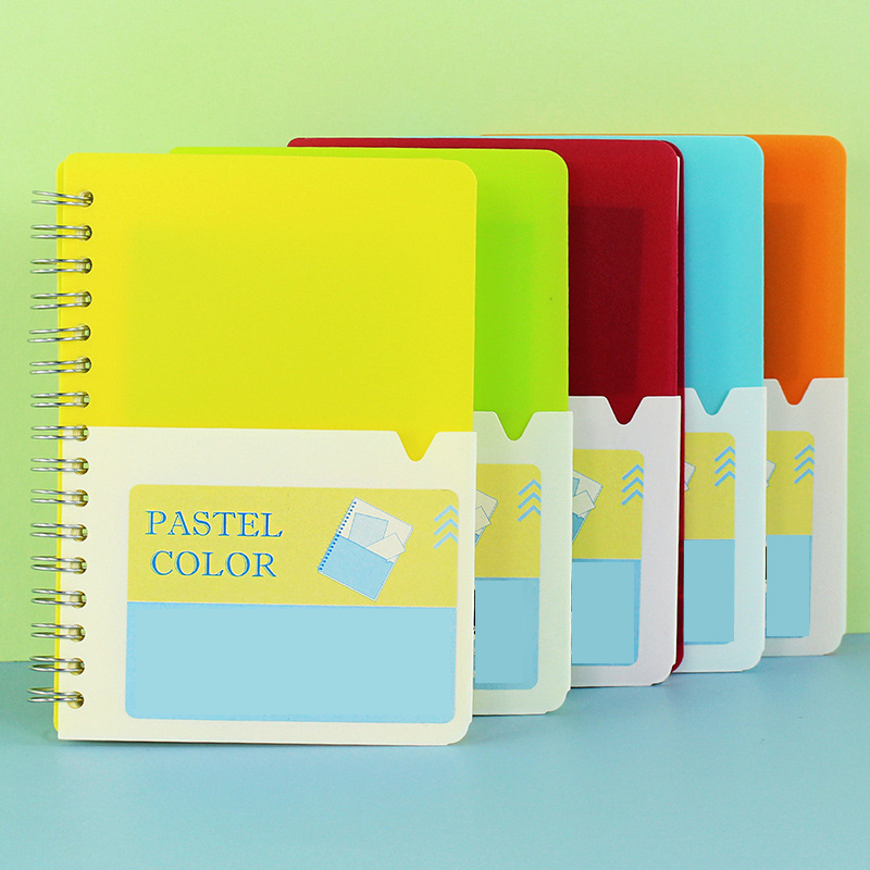 Sprial notebook with pen pocket