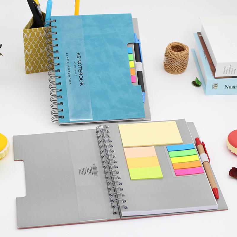Sprial notebook with pen