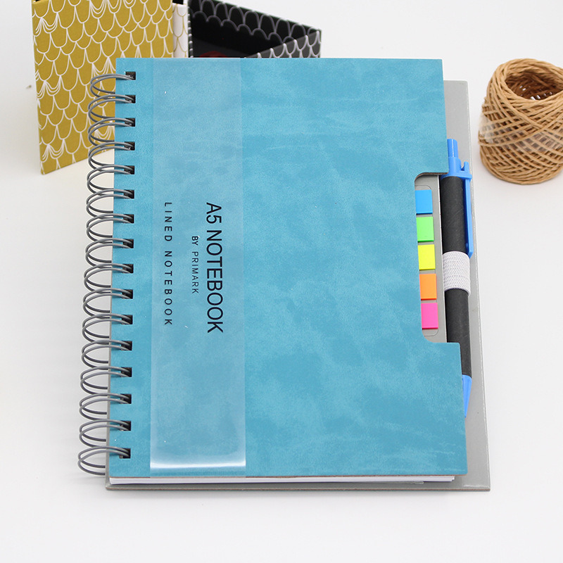 Sprial notebook with pen