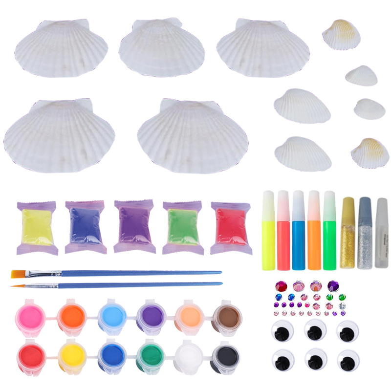 Shell Painting Kit - Arts & Crafts Gifts for Boys and Girls
