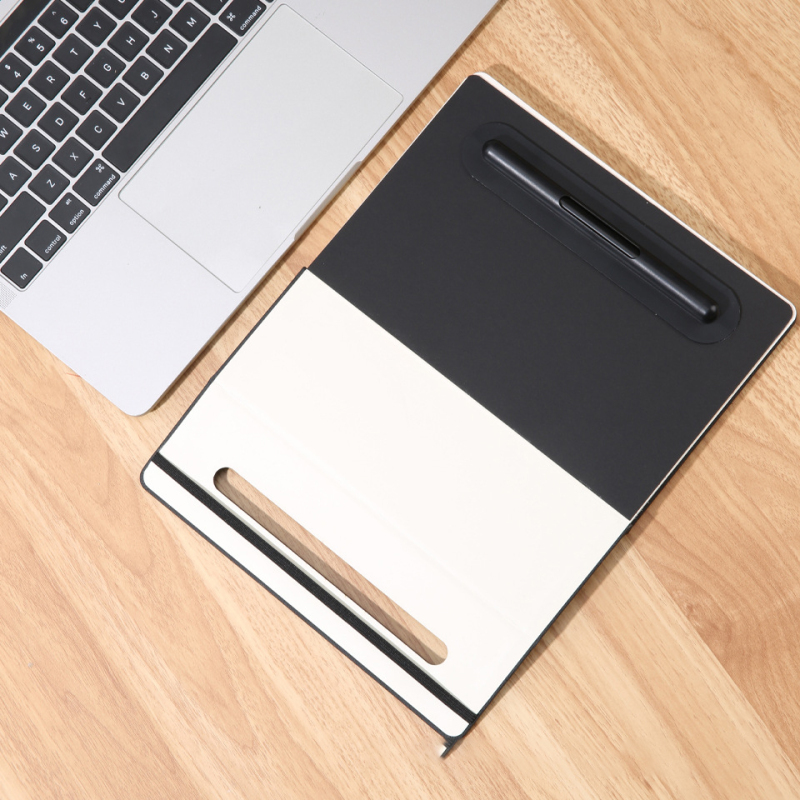 PU notebook with holder