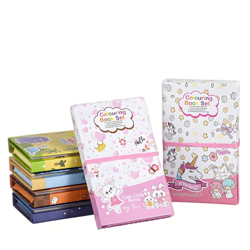 kids coloring book set