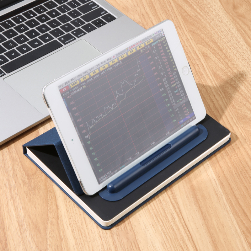 PU notebook with holder