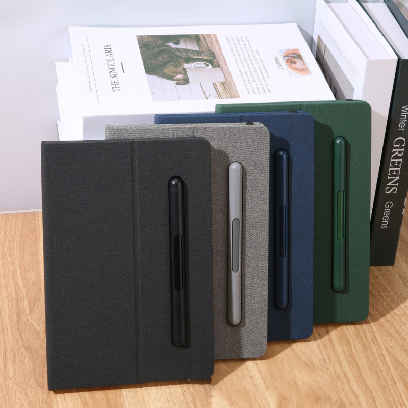 PU notebook with holder