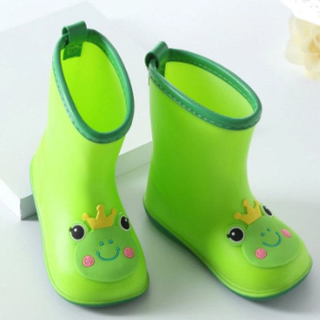 2022 kids half pvc wellington rain shoes boots for children