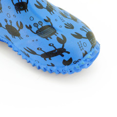 Unisex Neoprene Printing Rubber Waterproof Boots for Kids Winter Warm Outdoor rubber Rain Boots