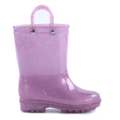 glitter led kids rain boots lightweight waterproof PVC boots footwear