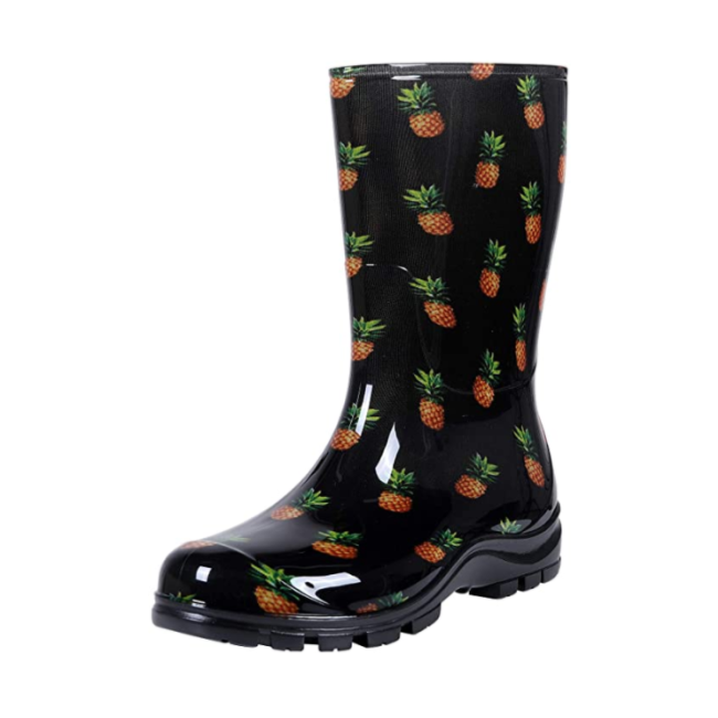High Quality Rain Boots Fashion PVC Waterproof Tall Wellies Rain Boots for Women