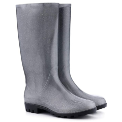 Fashion style wholesale women waterproof anti-slip knee rain boots wholesale pvc water shoes work boots
