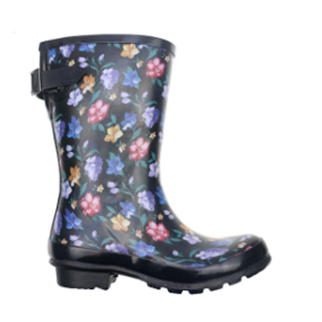 Zhejiang Women's Printed Waterproof Rubber Country Stylish Rain Boots
