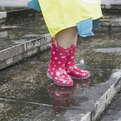 2023 Cheap Wholesale Kids Rain Boots Transparent Children Waterproof Pvc Boots for Boys