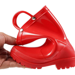 Wholesale hot selling custom waterproof PVC toddler clear rain boots for kids