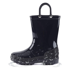 Wholesale hot selling custom waterproof PVC toddler clear rain boots for kids